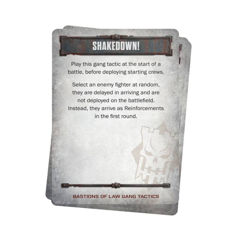 Bastions of Law Gang Tactics Cards (Inglés) - Necromunda