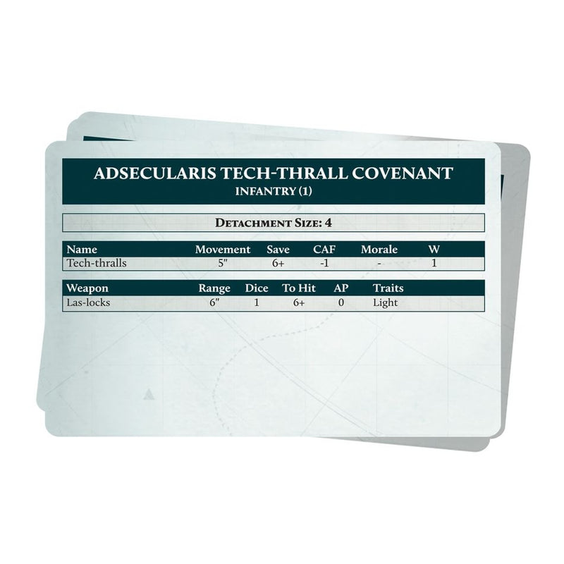 Mechanicum Army List Cards - Legions Imperialis