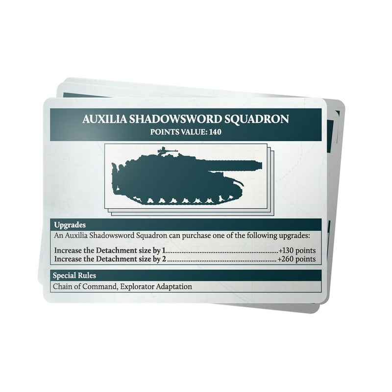 Devastation of Tallarn, Army Cards (Inglés) - Legions Imperialis