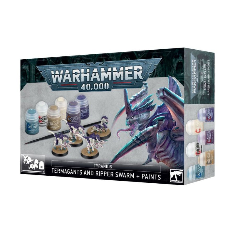 Tyranids: Termagants and Ripper Swarm + Paints Set - WH40k