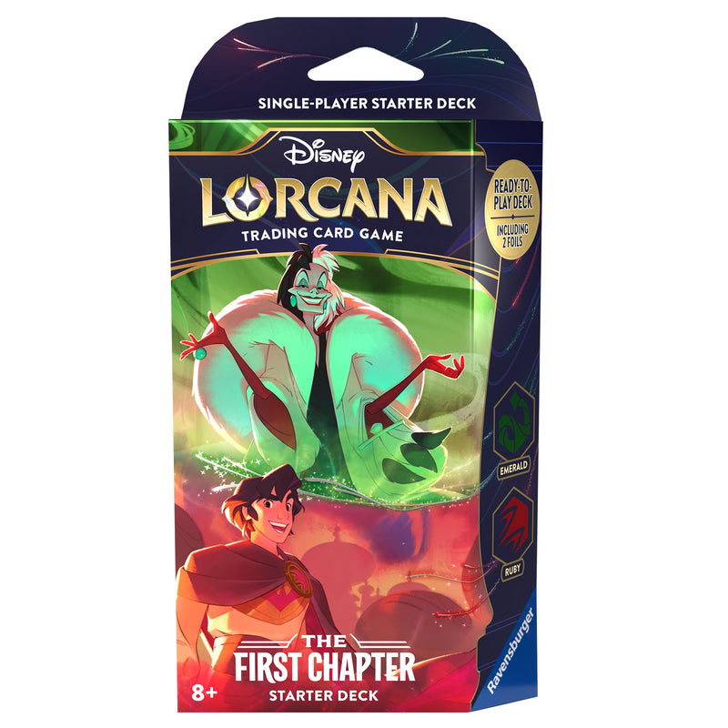 The First Chapter: Emerald & Ruby Starter Deck (Inglés) – Disney Lorcana