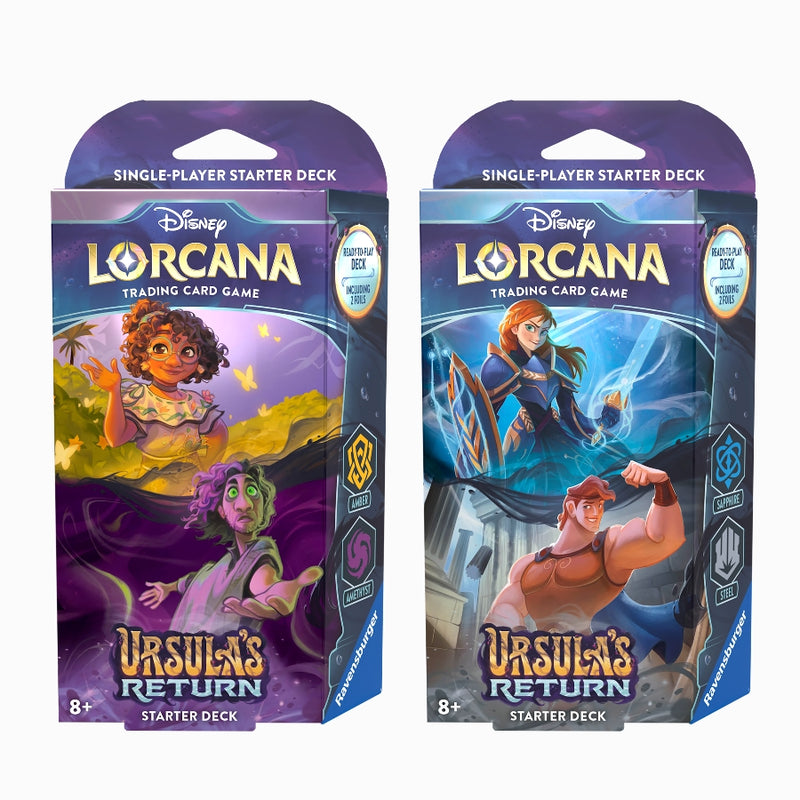 Ursula's Return: Starter Deck Set (2 Mazos) (Inglés) – Disney Lorcana