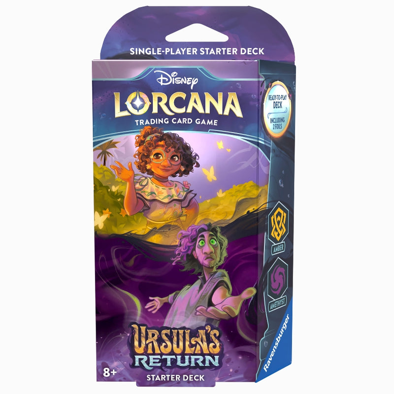 Ursula's Return: Amber & Amethyst Starter Deck (Inglés) - Disney Lorcana