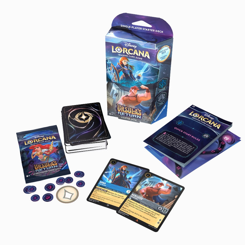 Ursula's Return: Sapphire & Steel Starter Deck (Inglés) - Disney Lorcana