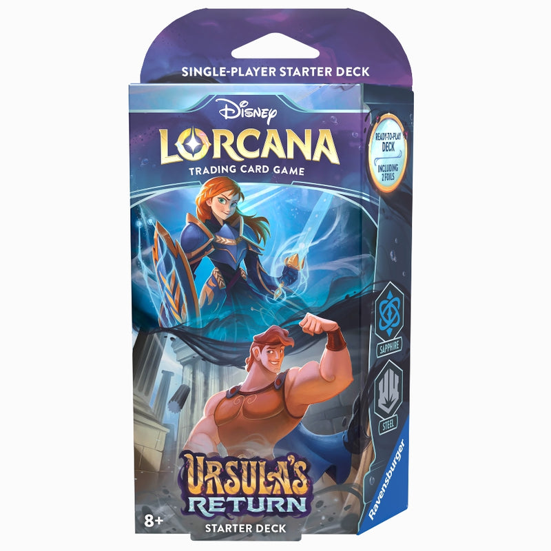 Ursula's Return: Sapphire & Steel Starter Deck (Inglés) - Disney Lorcana