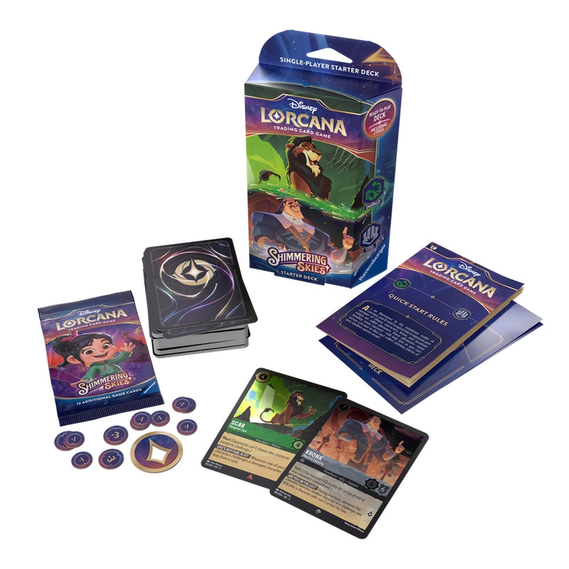 Shimmering Skies: Emerald & Steel Deck (Inglés) - Disney Lorcana