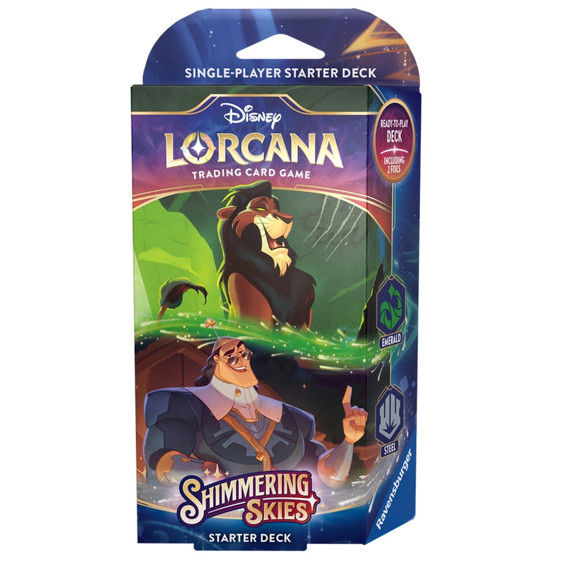Shimmering Skies: Emerald & Steel Deck (Inglés) - Disney Lorcana