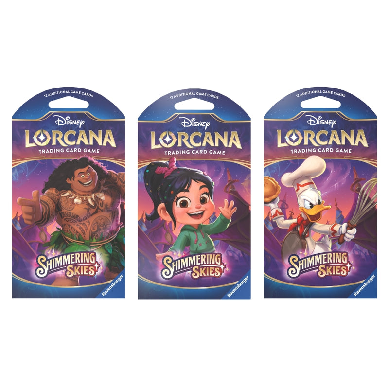Shimmering Skies: Booster Sleeve Pack (Inglés) - Disney Lorcana