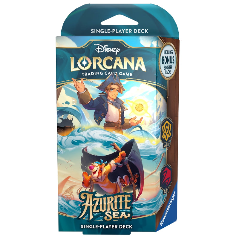 Azurite Sea: Amber & Ruby Deck (Inglés) - Disney Lorcana