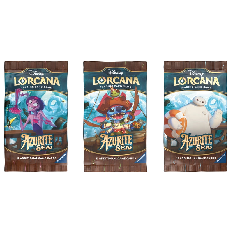 Azurite Sea: Booster Pack (Inglés) - Disney Lorcana