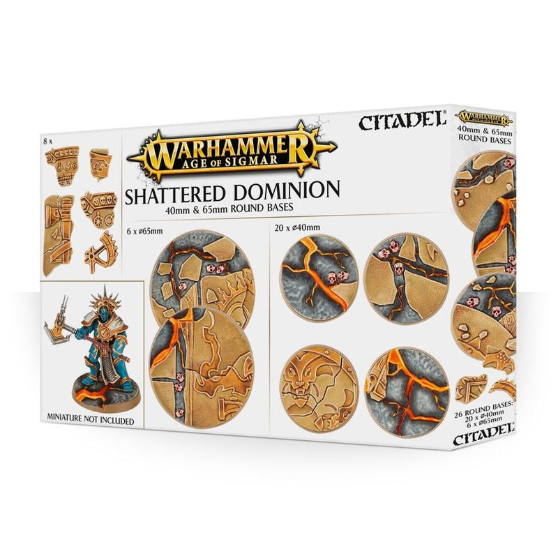 Peanas Redondas Shattered Dominion 40mm & 65mm - Citadel: Peanas