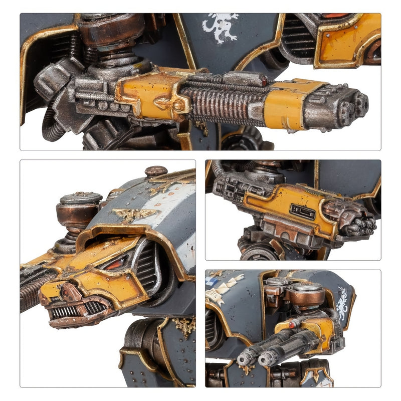 Warhound Scout Titans wtih TurboLaser Destructors and Vulcan MegaBolters - Legions Imperialis: Titan Legions