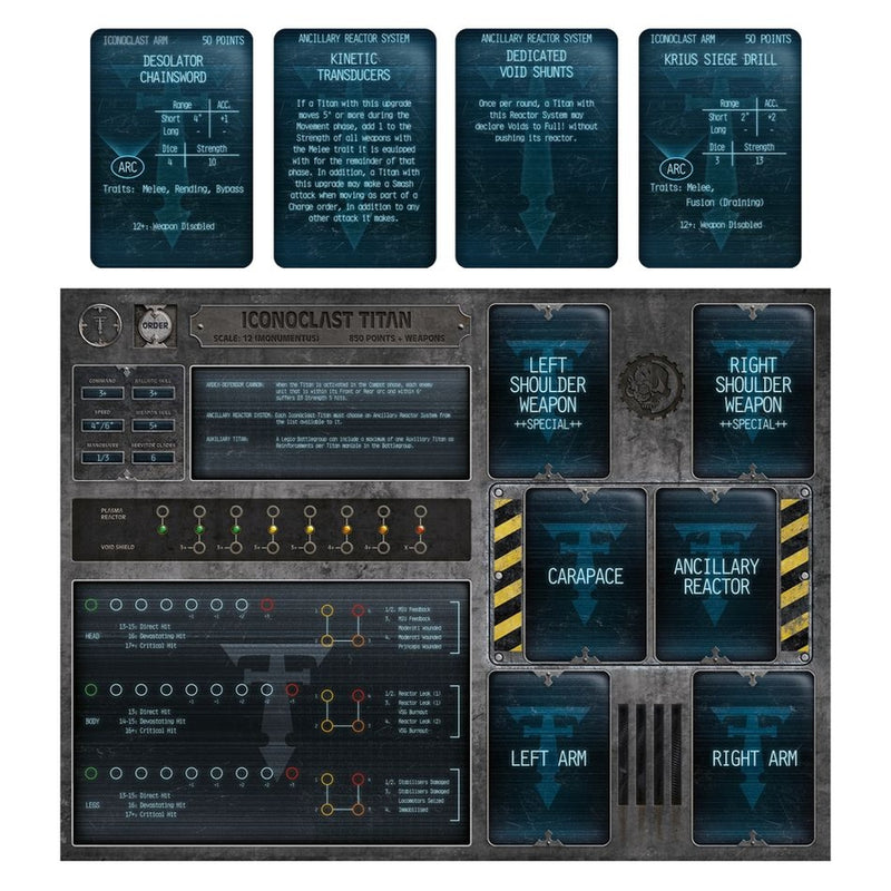 Warmaster Iconoclast Heavy Battle Titan - Legions Imperialis: Knights Households