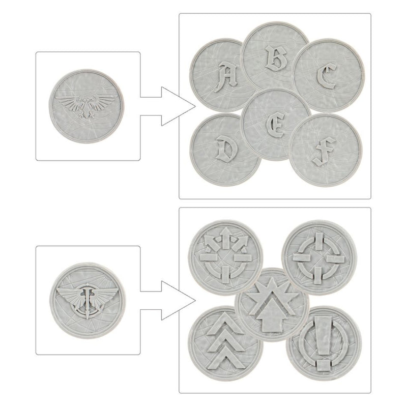 Order Tokens and Objective Markers - Legions Imperialis