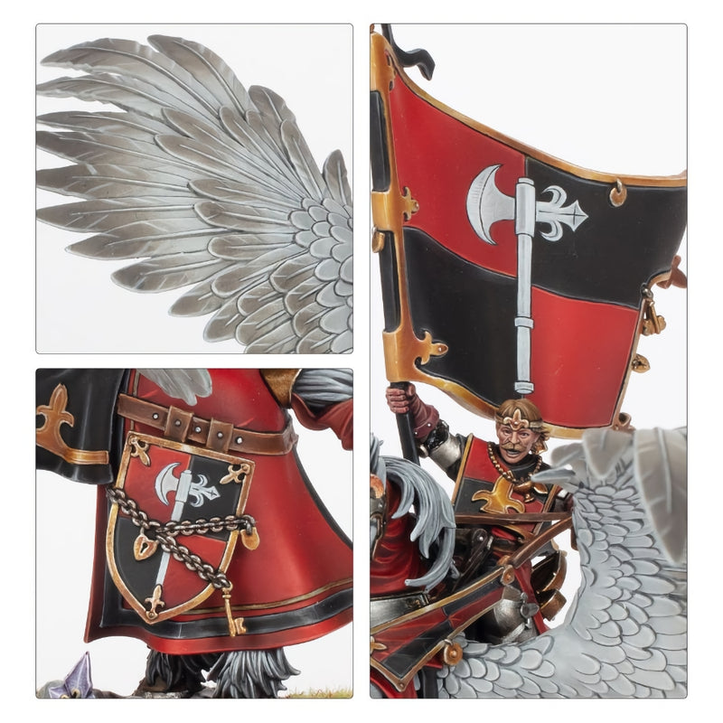 Battle Standard on Royal Pegasus - WH: The Old World: Kingdom of Bretonnia