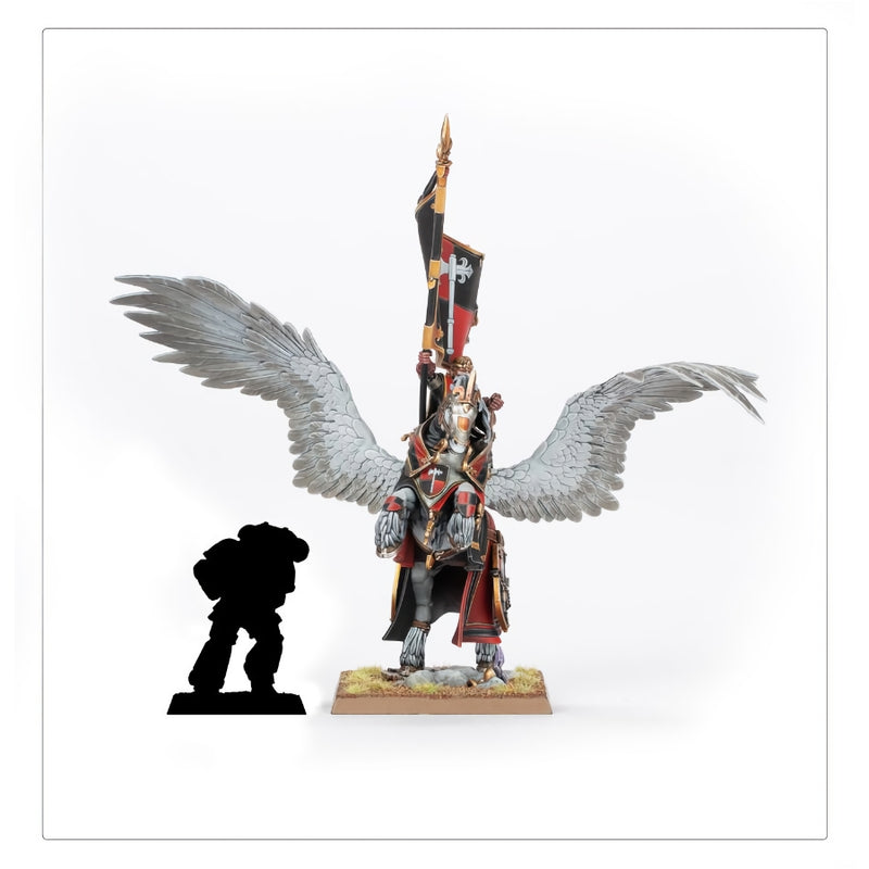 Battle Standard on Royal Pegasus - WH: The Old World: Kingdom of Bretonnia