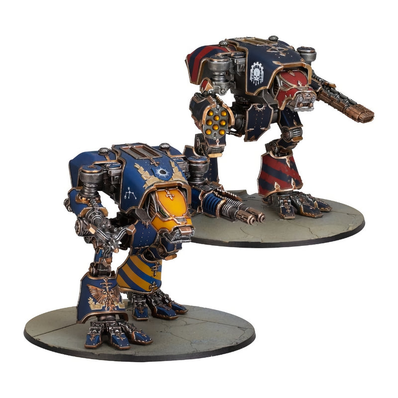 Warhound Titans with Ursus Claws and Melta Lances - Legions Imperialis: TItan Legions