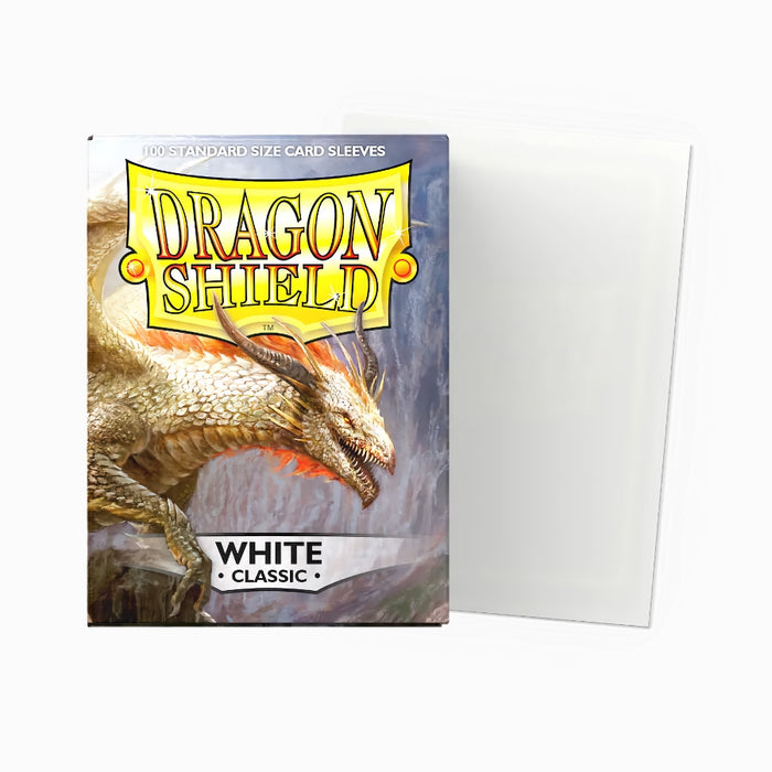 Dragon Shield White Classic 100 Fundas Standard