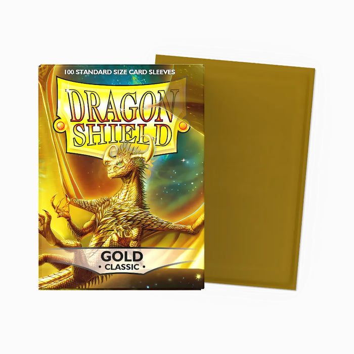 Dragon Shield Gold Classic 100 Fundas Standard