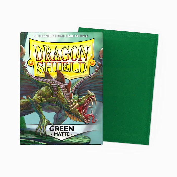 Dragon Shield Green Matte 100 Fundas Standard
