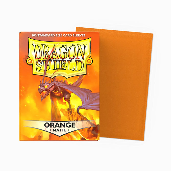 Dragon Shield Orange Matte 100 Fundas Standard