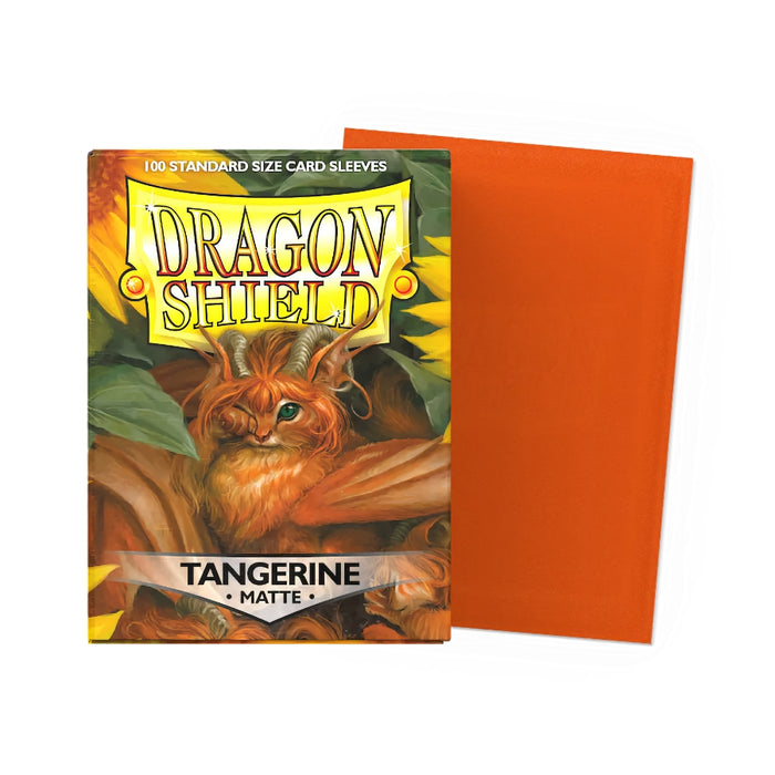 Dragon Shield Tangerine Matte 100 Fundas Standard
