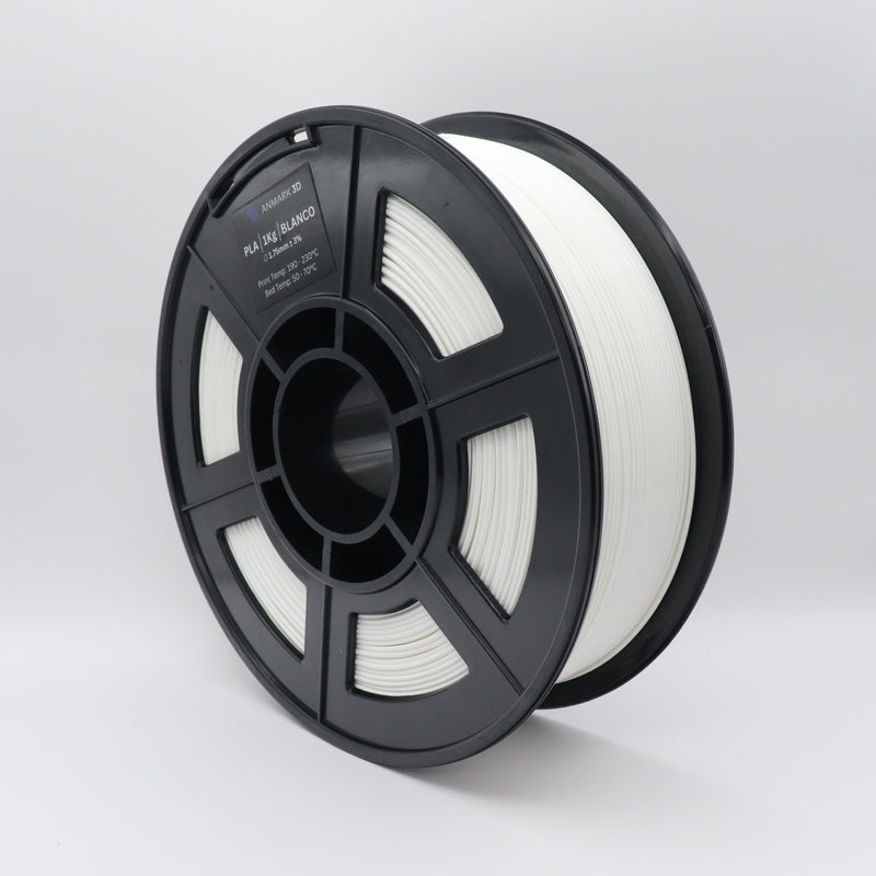 Filamento PLA 1.75mm Blanco 1kg - Anmark 3D