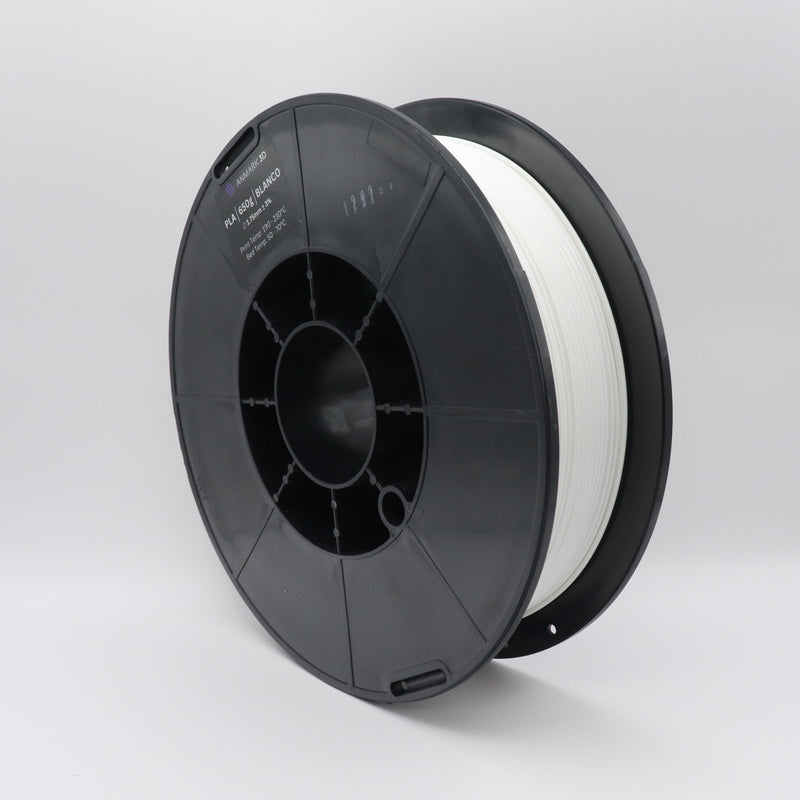 Filamento PLA 1.75mm Blanco 650g - Anmark 3D