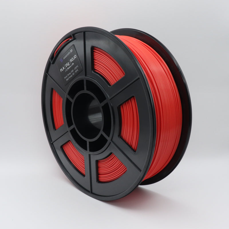 Filamento PLA 1.75mm Rojo 1kg - Anmark 3D
