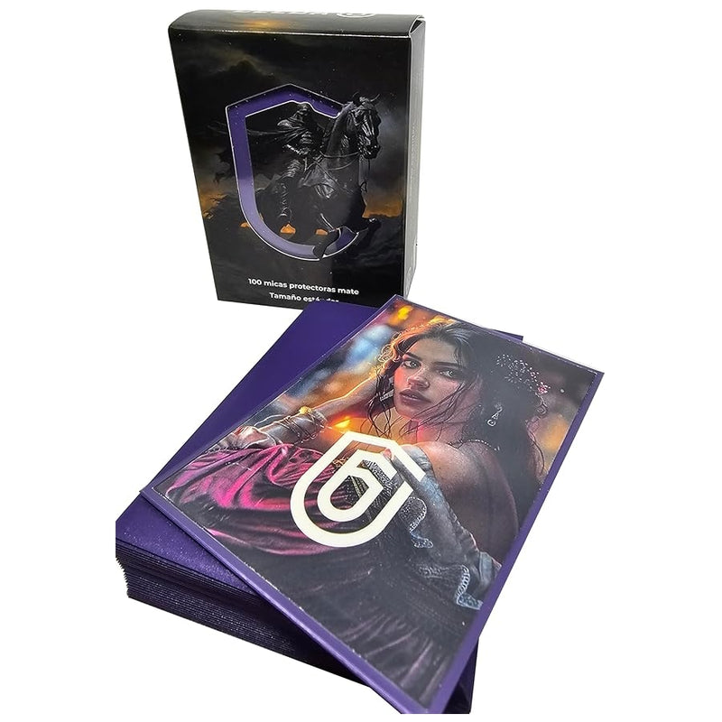 Fundas Protectoras Morado (100u, tamaño estándar) – Celda 6