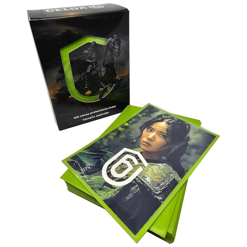 Fundas Protectoras Mate Verde Limón (100u, tamaño estándar) – Celda 6