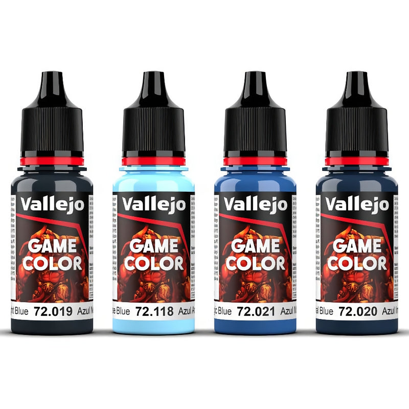 72.376 Blue Color Set (4x18ml) - Vallejo: Game Color