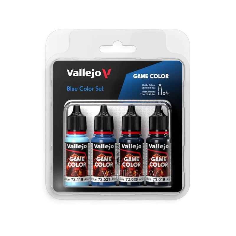 72.376 Blue Color Set (4x18ml) - Vallejo: Game Color