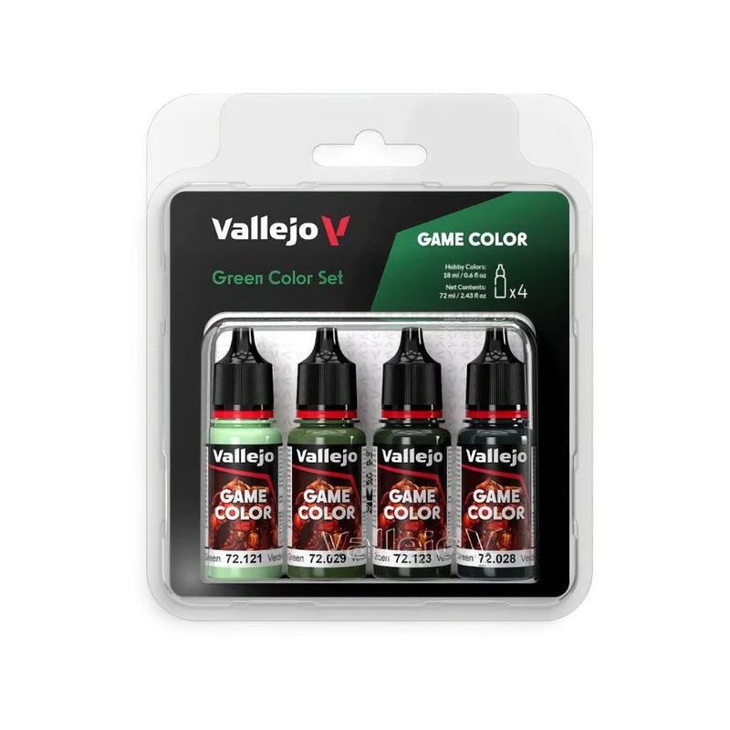 72.384 Green Color Set (4x18ml) - Vallejo: Game Color
