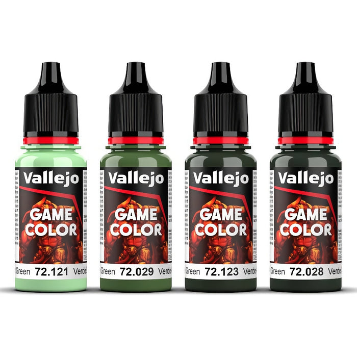 72.384 Green Color Set (4x18ml) - Vallejo: Game Color