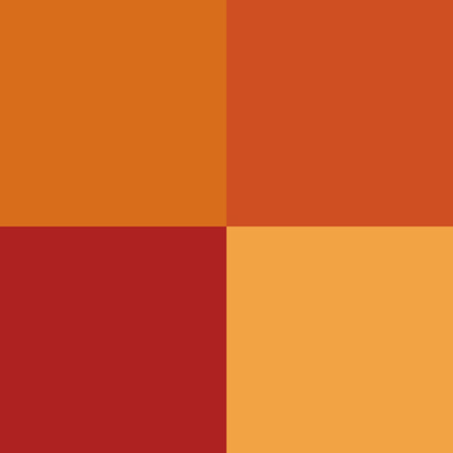 72.381 Orange Color Set (4x18ml) - Vallejo: Game Color
