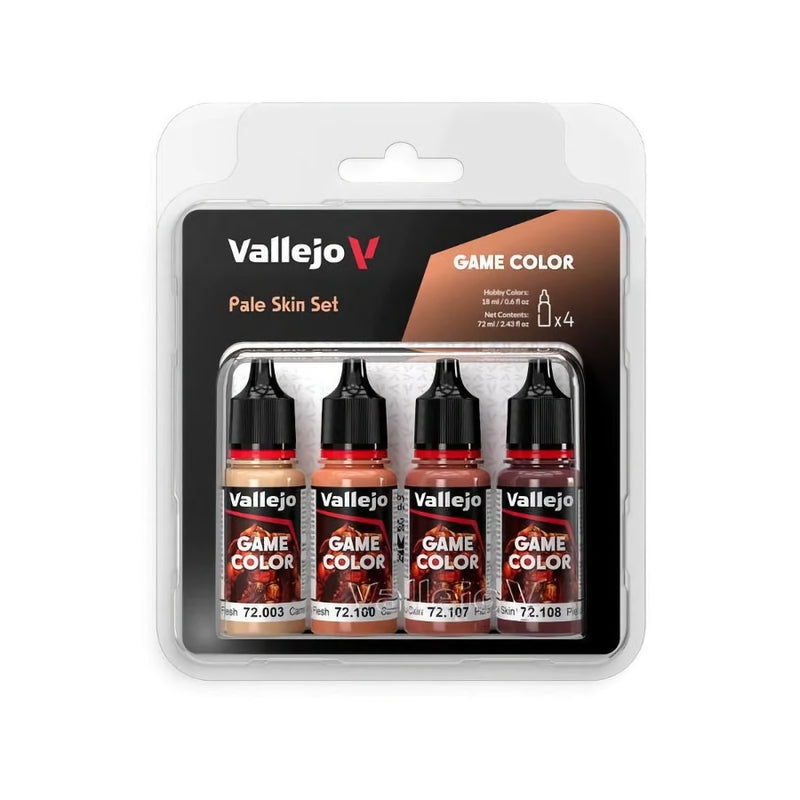 72.379 Pale Skin Color Set (4x18ml) - Vallejo: Game Color