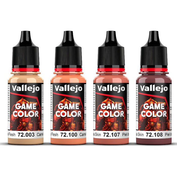72.379 Pale Skin Color Set (4x18ml) - Vallejo: Game Color