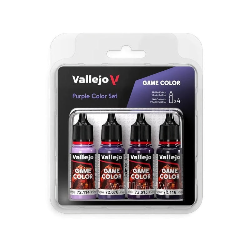 72.382 Purple Color Set (4x18ml) - Vallejo: Game Color