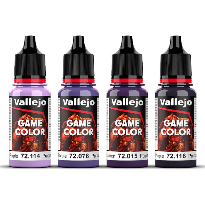 72.382 Purple Color Set (4x18ml) - Vallejo: Game Color