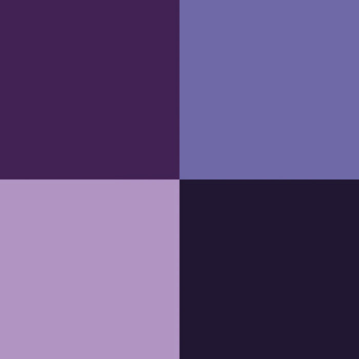 72.382 Purple Color Set (4x18ml) - Vallejo: Game Color
