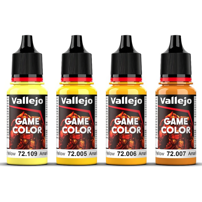 72.378 Yellow Color Set (4x18ml) - Vallejo: Game Color