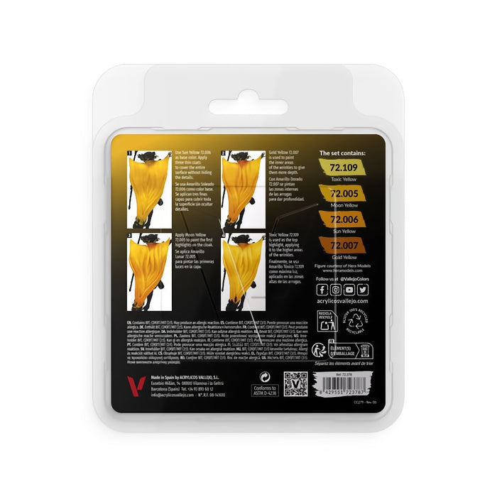 72.378 Yellow Color Set (4x18ml) - Vallejo: Game Color