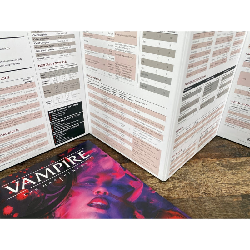 Vampire: The Masquerade 5th Edition Storyteller Screen and Toolkit (Inglés)