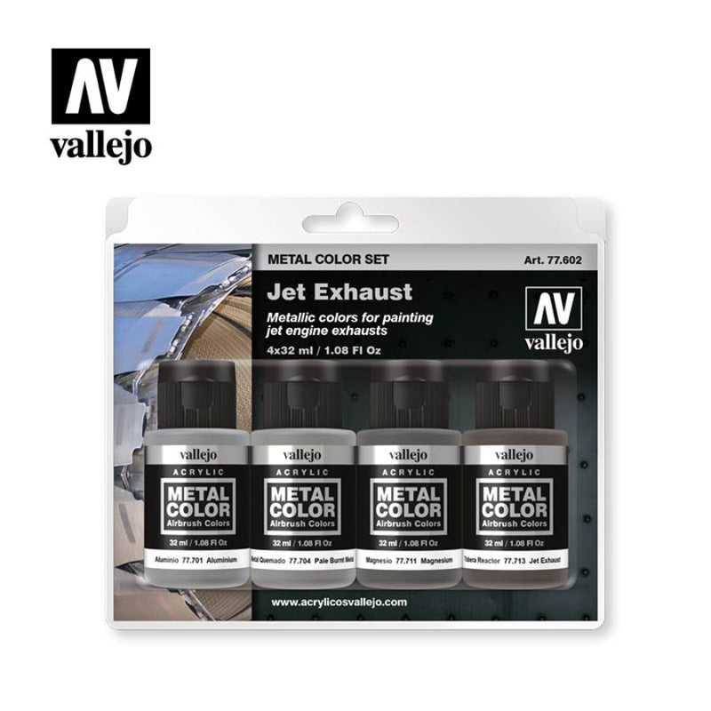 77.602 Jet Exhaust - Vallejo: Paint Set