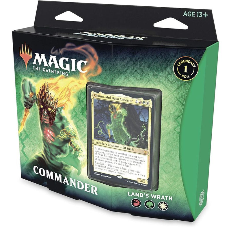 Zendikar Rising – Commander Deck: Land's Wrath (Inglés) – Magic: The Gathering