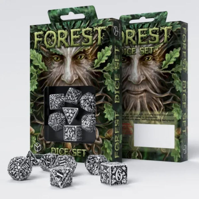 Green/Black - Forest 3D Dice Set