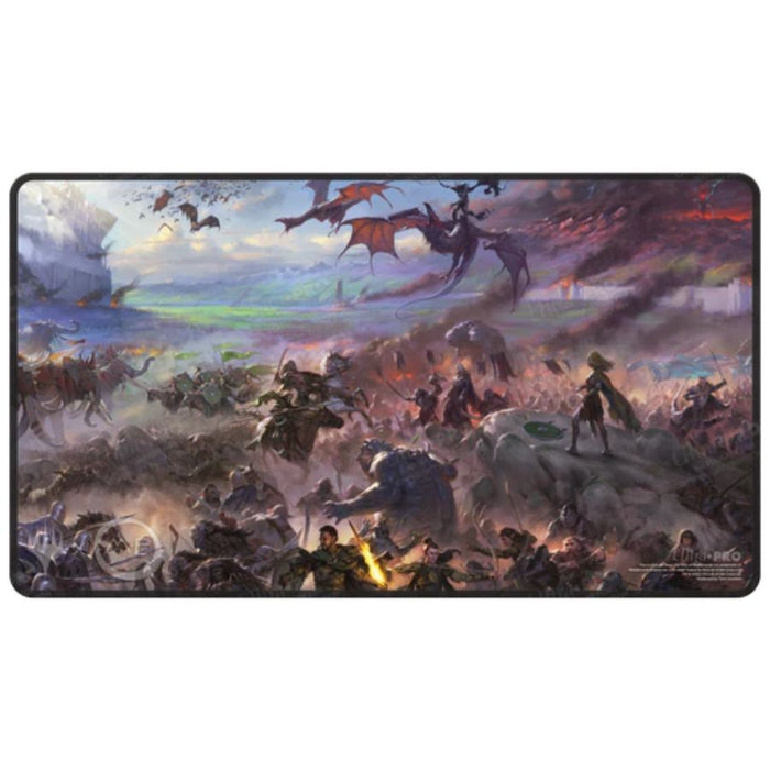The Lord of the Rings: Tales of Middle-earth Black Stitched Borderless Scene Playmat for MTG - Ultra Pro