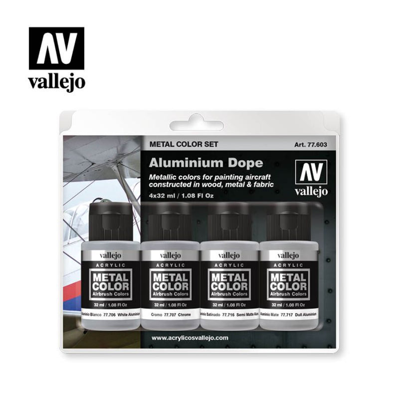 77.603 Aluminium Dope - Vallejo: Paint Set