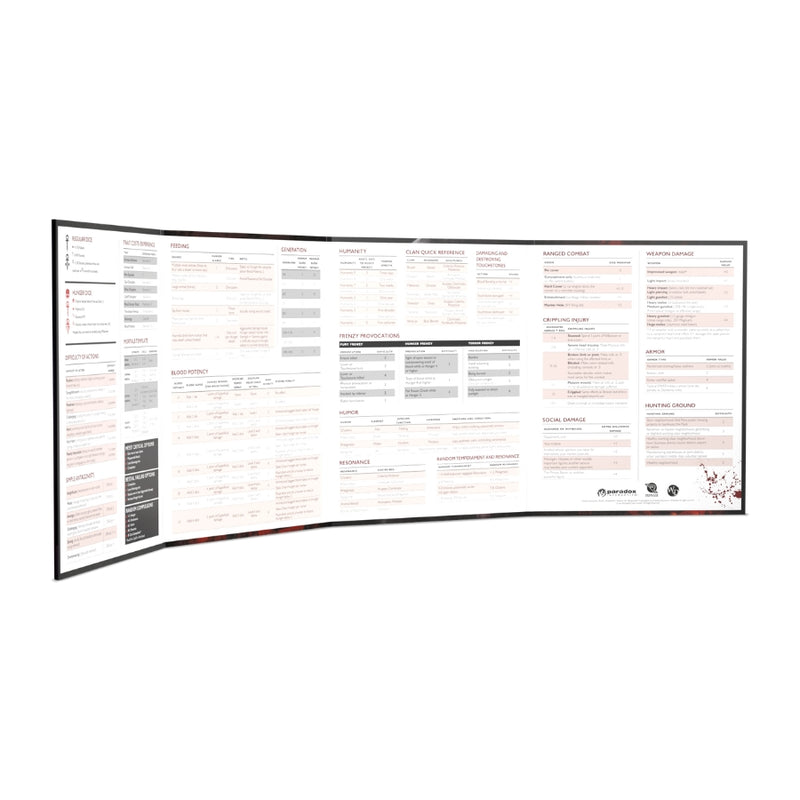 Vampire: The Masquerade 5th Edition Storyteller Screen and Toolkit (Inglés)